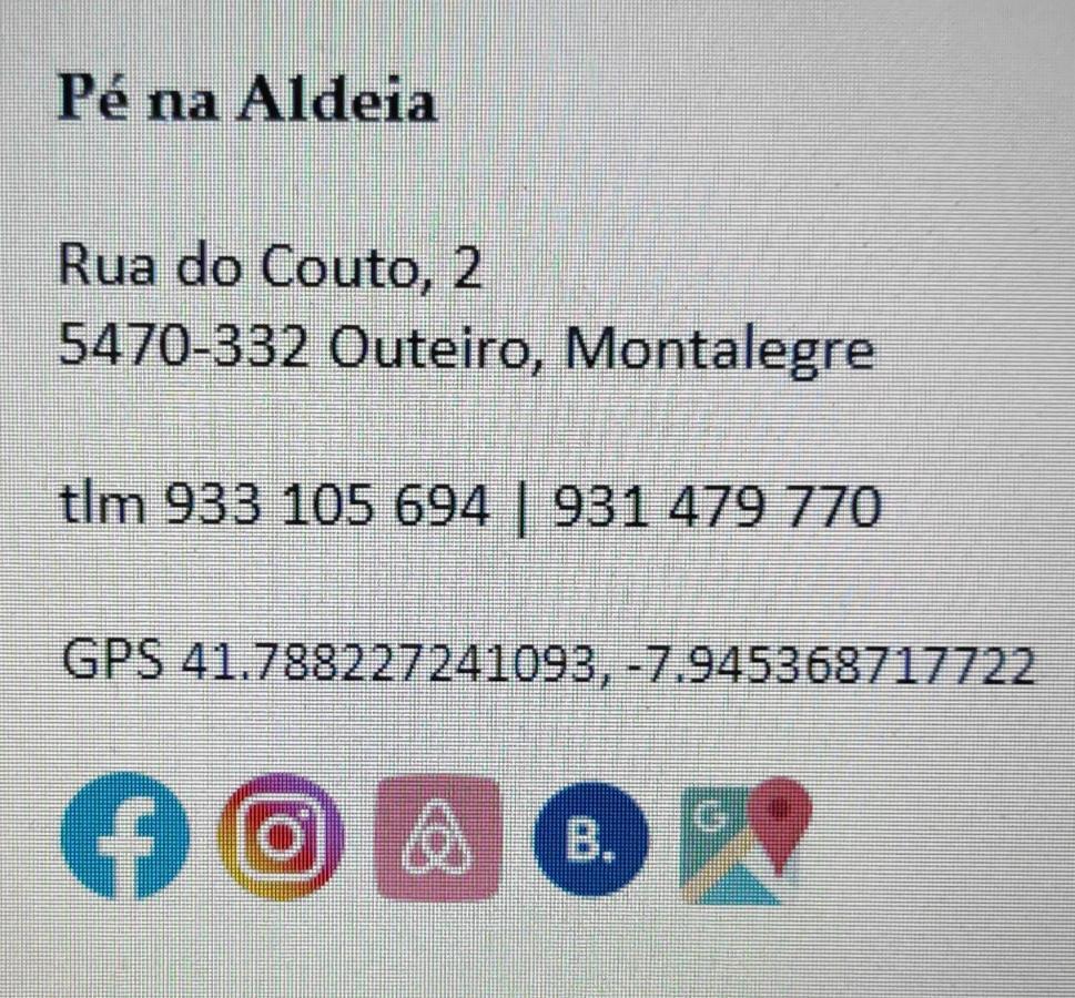 Villa Pé na Aldeia Outeiro  Esterno foto